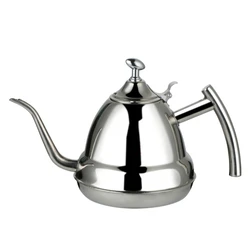 Stainless-Steel Teapot Round Coffee Tea-Pot Water-Kettle Water-Kettle Container Dining Kitchenware Coffee Teapot Drink
