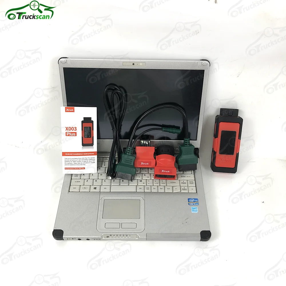 Xtruck X003 Plus ECU Programming For Cum-mins Read fault code DPF Regeneration Heavy Duty Truck Diagnostic Tool+CFC2 laptop