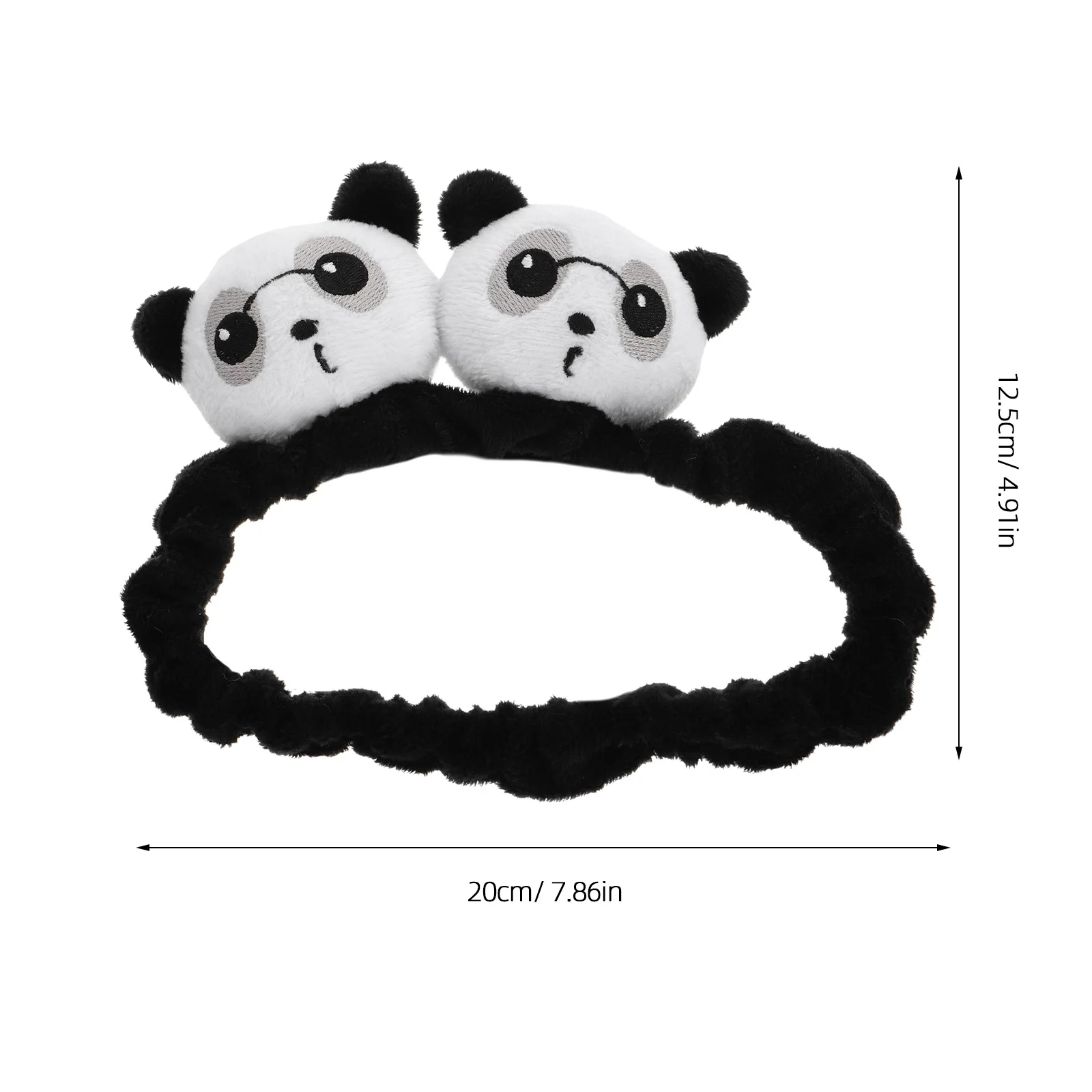 لينة محشوة الباندا مرآة الرؤية الخلفية غطاء سيارة الداخلية مرآة الرؤية الخلفية كم حامي لطيف الحيوان سيارة ملحق مضحك ديكور