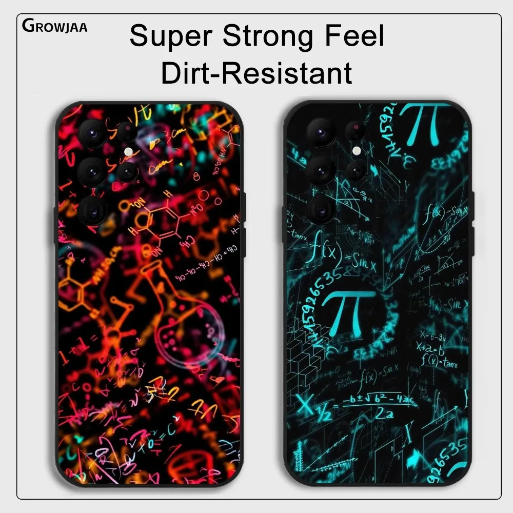 

Mathematical physical chemistry Phone Case For Samsung Galaxy S25 S24 S22 S23 Ultra S21 S20 Plus 5G Protective Silicone Funda