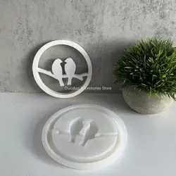 Bird Wreath Silicone Mold Bird Wreath Plaster Mould Hanging Ornament Moulds