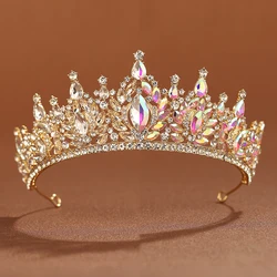 Itacazzo Headwear Full Of Gorgeous Style Luxurious Ladies' Gold-color Dress Up Tiara Suitable For Party
