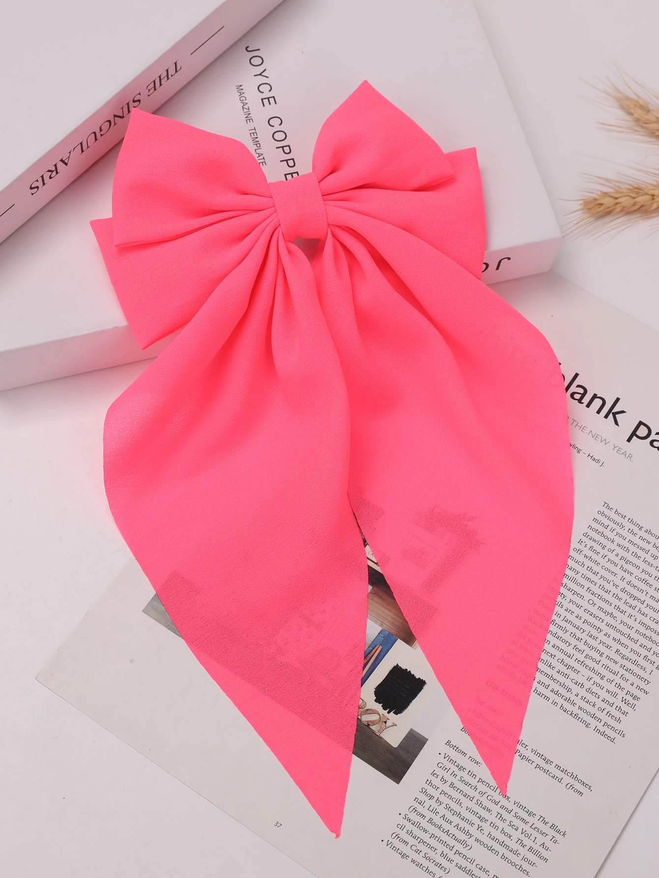 Three-dimensional butterfly ribbon hairpin fluorescent color headband spring clip headdress super fairy online celebrity hairpin