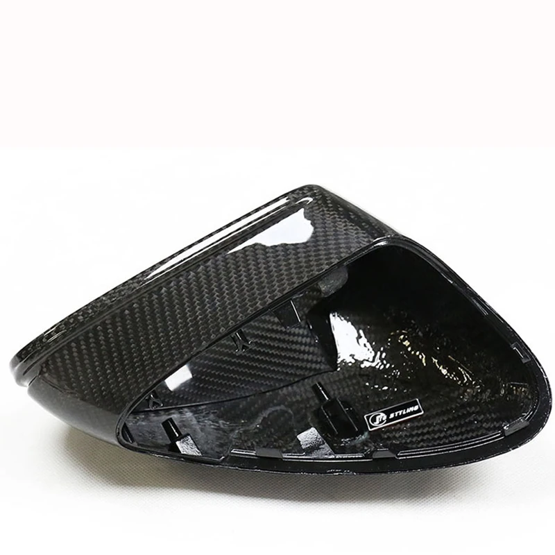 981 Carbon Fiber Fibre Side Mirrors Cover Caps Fit For Porsche Cayman