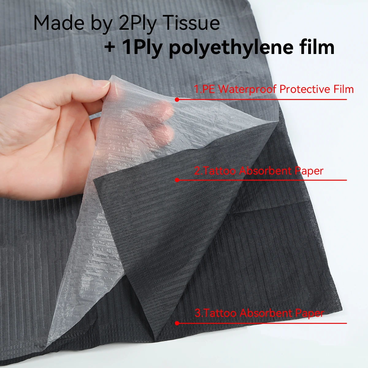 DMTATTOO 125/50/25/10PCS Tattoo Clean Pad Waterproof Permanent Makeup Tools Professional Disposable Tattoo Tablecloth