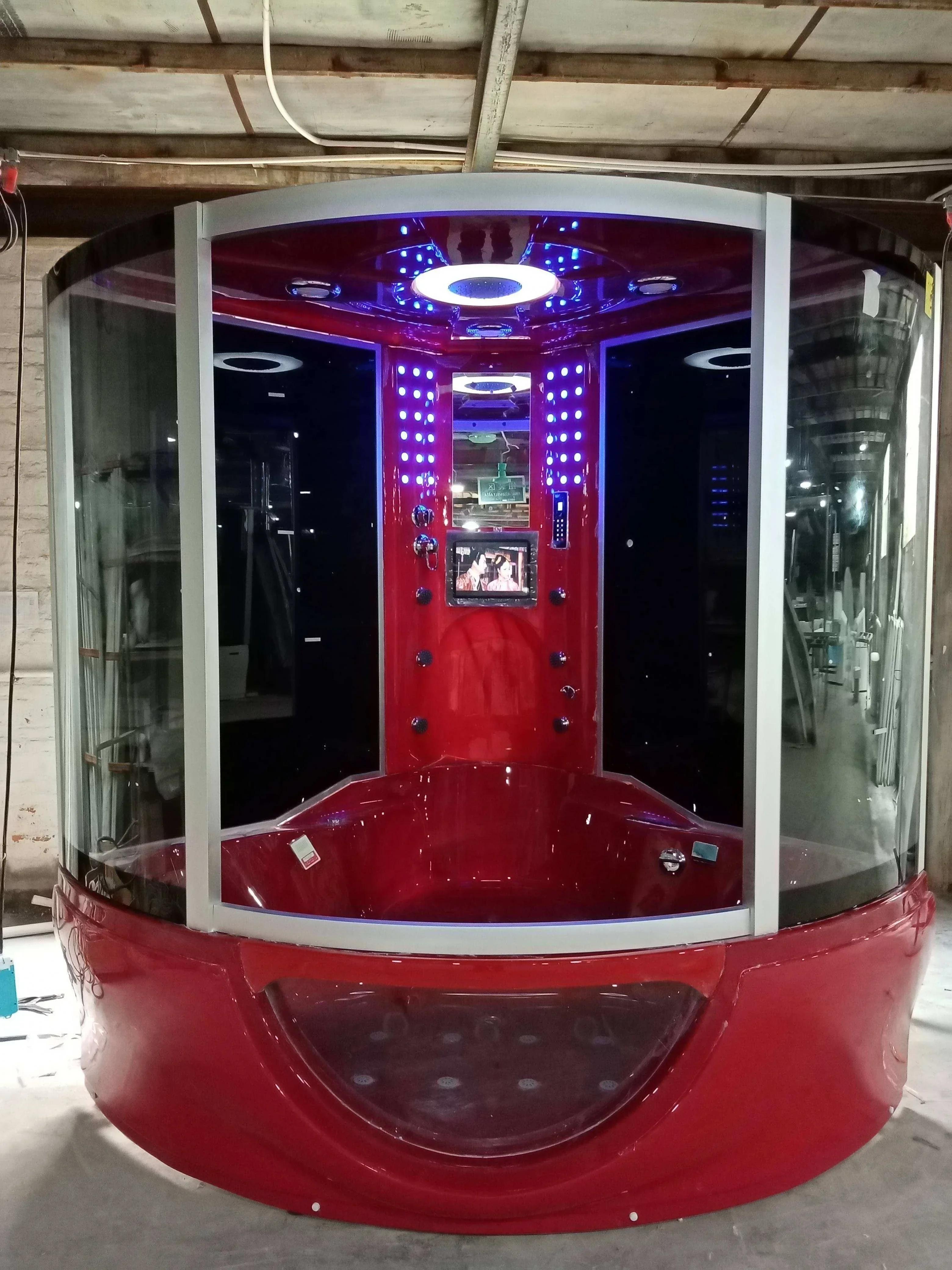 사우나 샤워실 습식 스팀 목욕실 콤보 LED 조명 스팀룸 다기능 월풀 샤워 사우나