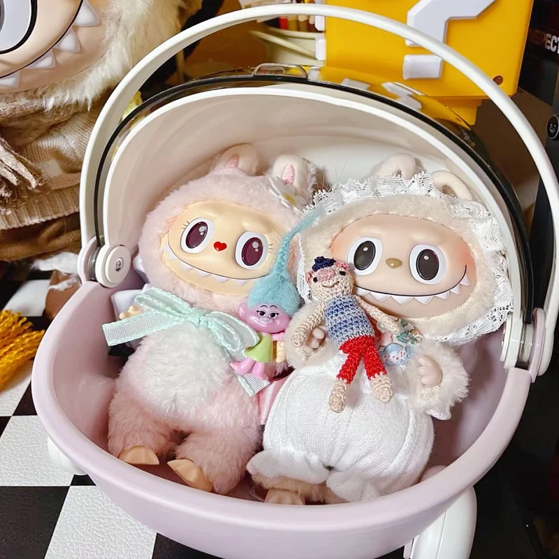 Hot Sale Mokoko Storage Box Toy Sleep Cradle Labubu Space Module Cotton Doll Sleep Cradle Labubu Singapore Exclusive Accessories