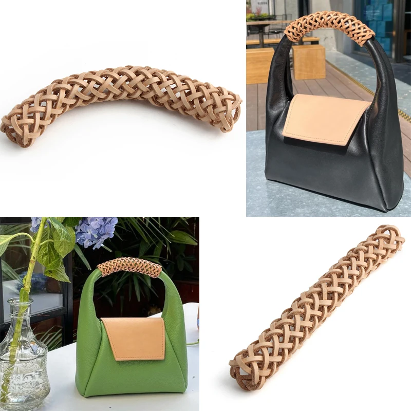1PC 176mm Detachable Bag Handle Leather Shoulder Strap Crossbody Bag Single Shoulder Bag Handle Anti-slip Protector Accessories