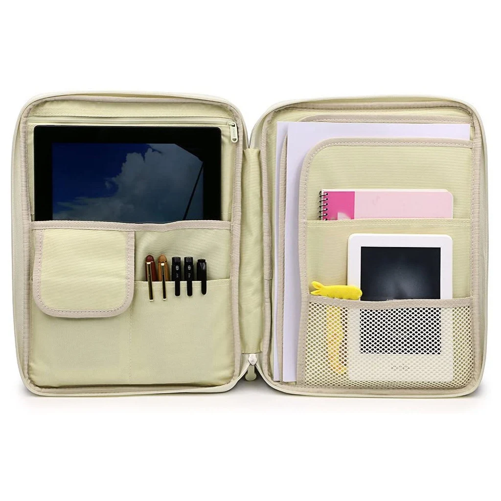 Multifunctional A4 Document Bag Combination Storage Bag Travel Bag Zipper Protective Case Suitable For Ipad, Notebook