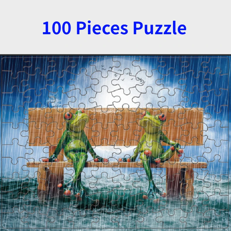 100 Stück Puzzle Montage Bild Cartoon Tiere Dekompression Puzzles Spielzeug für erwachsene Kinder Kinder pädagogische Geschenke