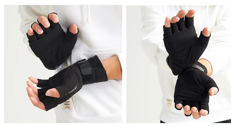 2025 Tactical Multi Function Bandage Boxing Training Fingerless Gloves Men Women Winter Warm Cycling Sport Techwear White Gloves