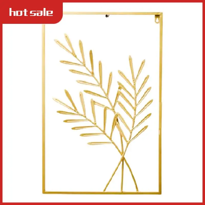 

A21R-Nordic Metal Leaf Iron Wall Hanging Plant Wall Pendant Mural Bedroom Living Room Home Decor