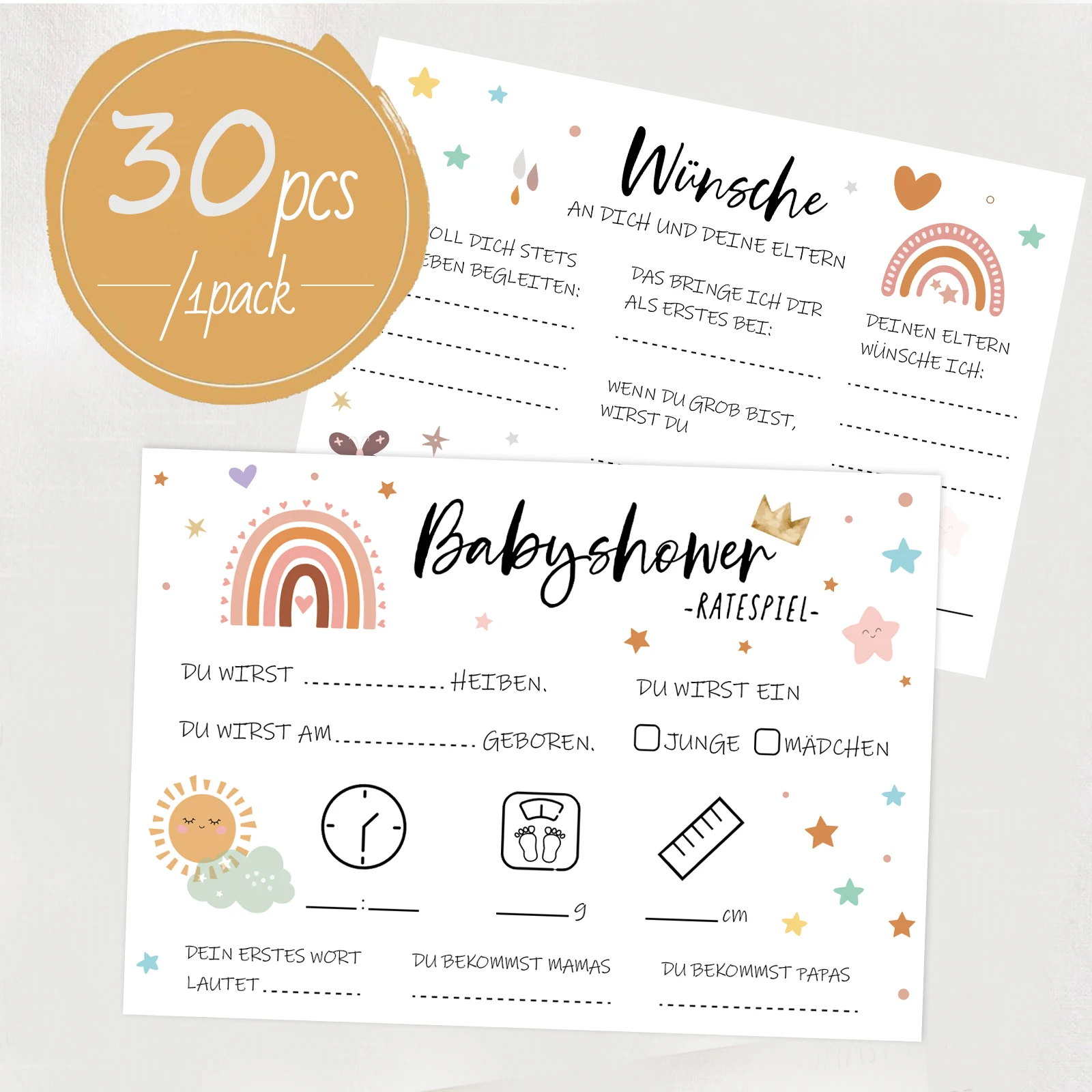 30 قطعة من بطاقات ألعاب التخمين على وقت الاستحمام للأطفال - نشاط ممتع للأولاد والبنات، مثالية لاستحمام الطفل وحفلات الكشف عن الجنس #6