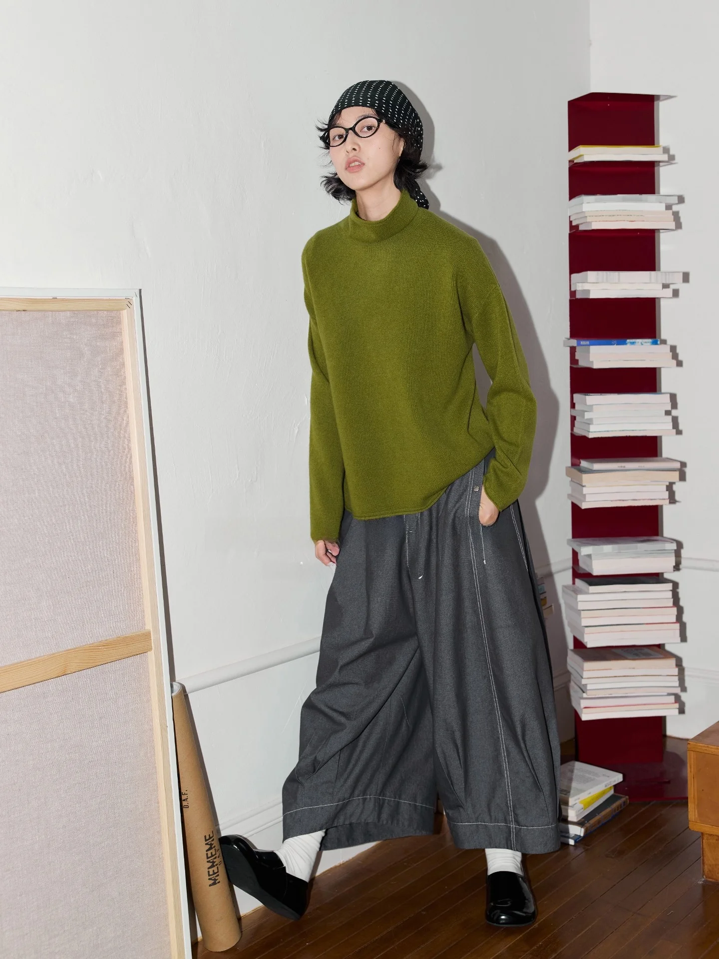 

High-Ne Knitted Sweater Premium Wool And Camere Blend Soft Casual Sle Long Sve Warm Thermal Ladies Knitwear 708