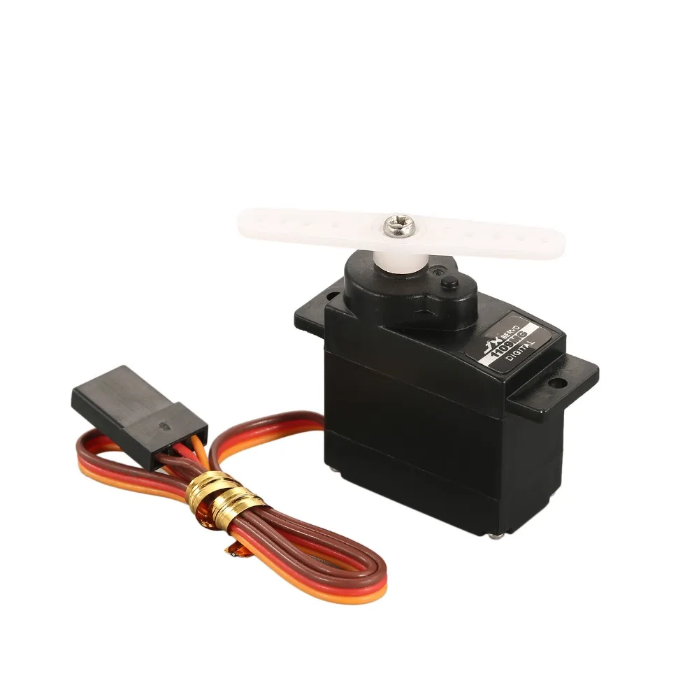 JX 9g 2,5 kg PDI-1109MG Metallgetriebe Micro Digital Servomotor 4,8-6 V für 1/18 1/24 Mini RC Auto Starrflügelflugzeug Roboter Spielzeugteil