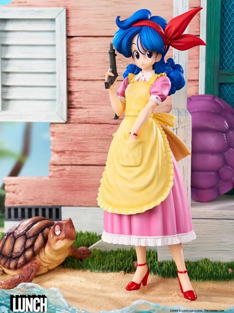 

Dragon Ball Z Ranchi Figure Lunch Figurine Childhood Chichi Pink Outf Pvc Action Figures Collection Decorate Model Toys Gifts