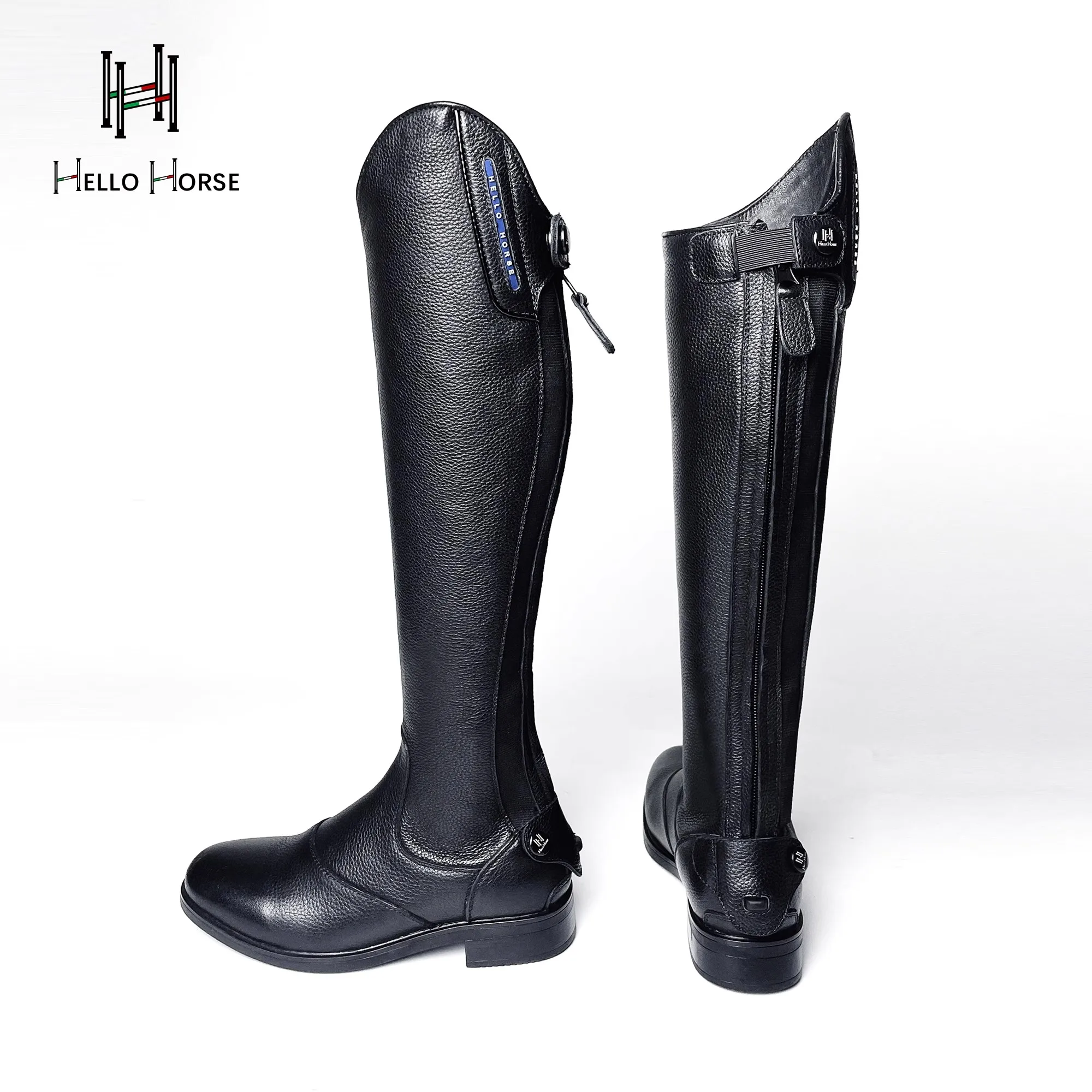 أحذية الفروسية من جلد البقر من Hellohorse من الطبقة الأولى، أحذية ركوب الخيل، أحذية العوائق، أحذية الفروسية، أحذية الملابس