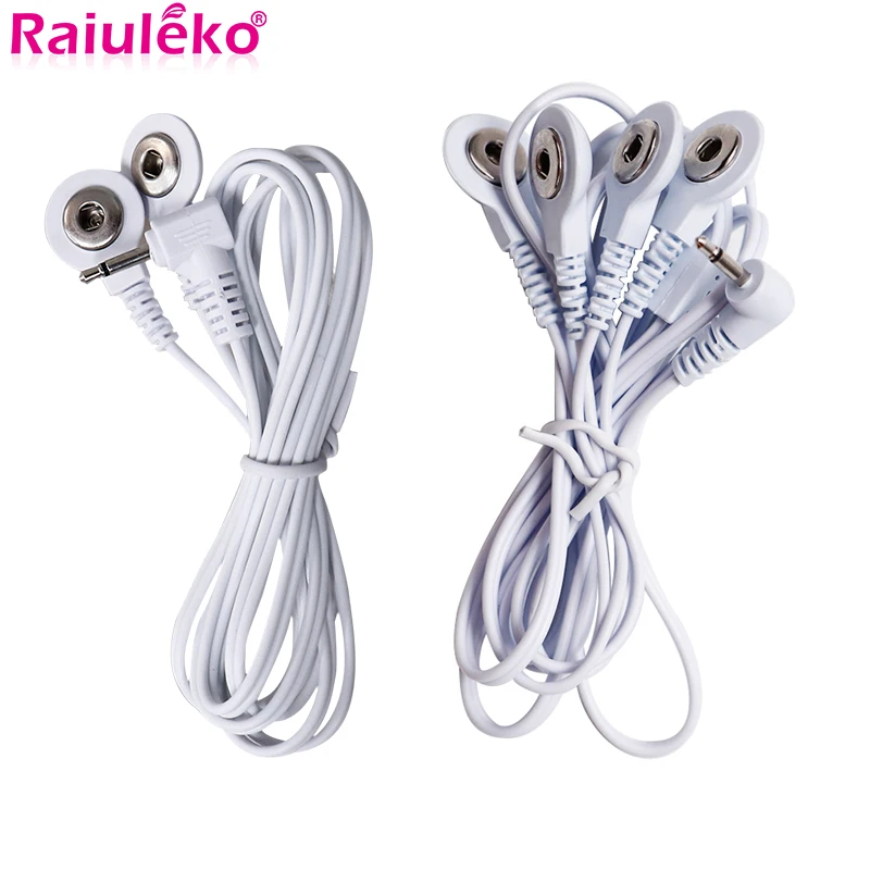 Replacement Physiotherapy Machine Gloves Wires Cable 2.5mm for Tens Acupuncture Muscle Stimulator Connection Massage Accessories