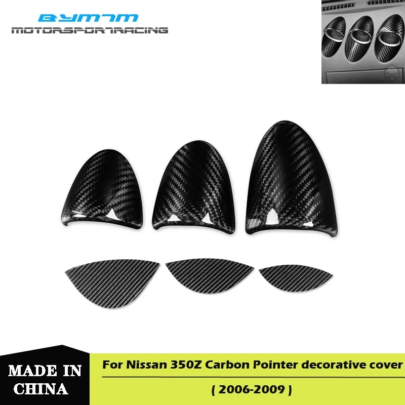 

Dry Carbon fiber Car interior Pointer decorative cover Auto parts For Nissan 350Z