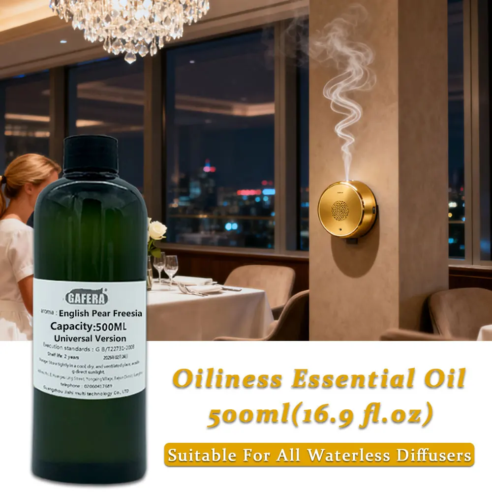 

GAFERA 500ml(16.9 fl.oz) English Pear Freesia Essential Oils - For All Waterless Diffuser, Diffuser Replenish Aromatherapy Oil