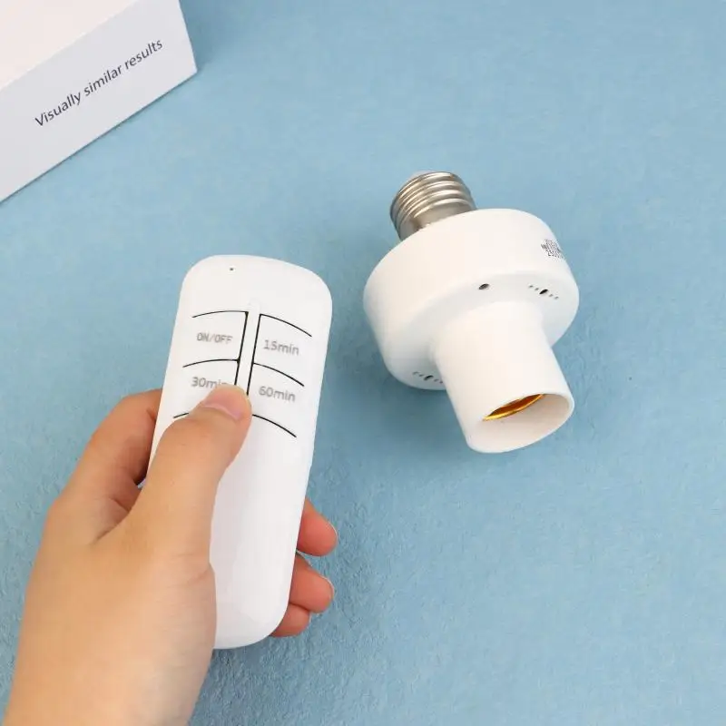

E27 Wireless Remote Control Smart Timer Switch Lamp Holder Multi Light Switch Baby Room Bedroom House Timer Switch