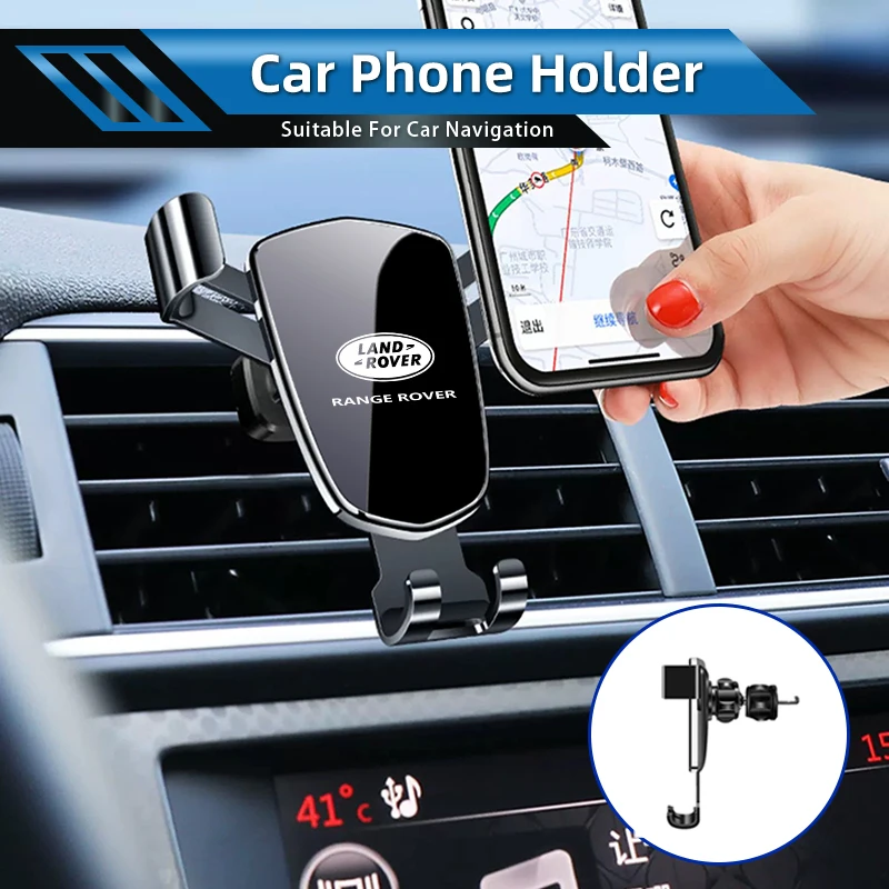 Car Gravity Phone Holder GPS Mount Mobile Support Bracket  Accessories For Land Rover Freelander 2 L2 LF Discovery 3 4 L319 L462