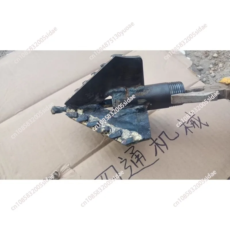 1 Inch Drill Pipe 3-Wing Rock Drill Bit Super Hard Alloy For Water Well Electric Drilling Rig Core Extraction Tool Equipment