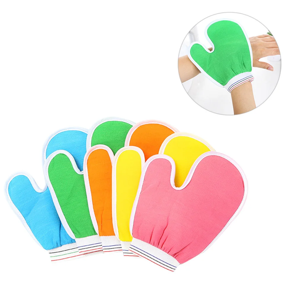 

5Pcs Exfoliating Shower Gloves Bathing Durable Odorless Scrubbing Gloves Deep Cutin Dead Skin Remover Body Spa Renew
