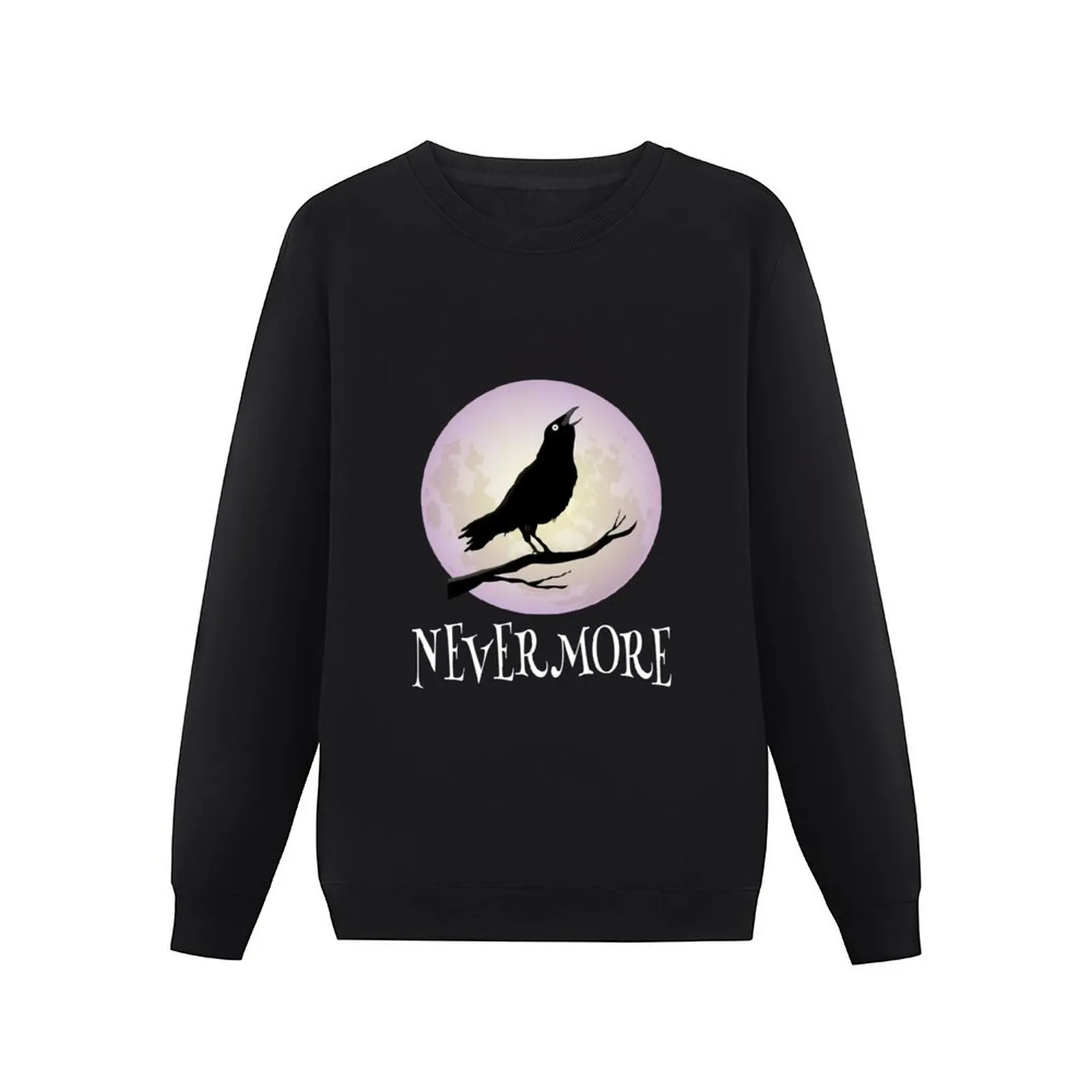 NEVERMORE The Raven Edgar Allan Poe Halloween Spooky Pullover Hoodie winter clothes graphic t shirts men new sweatshirt