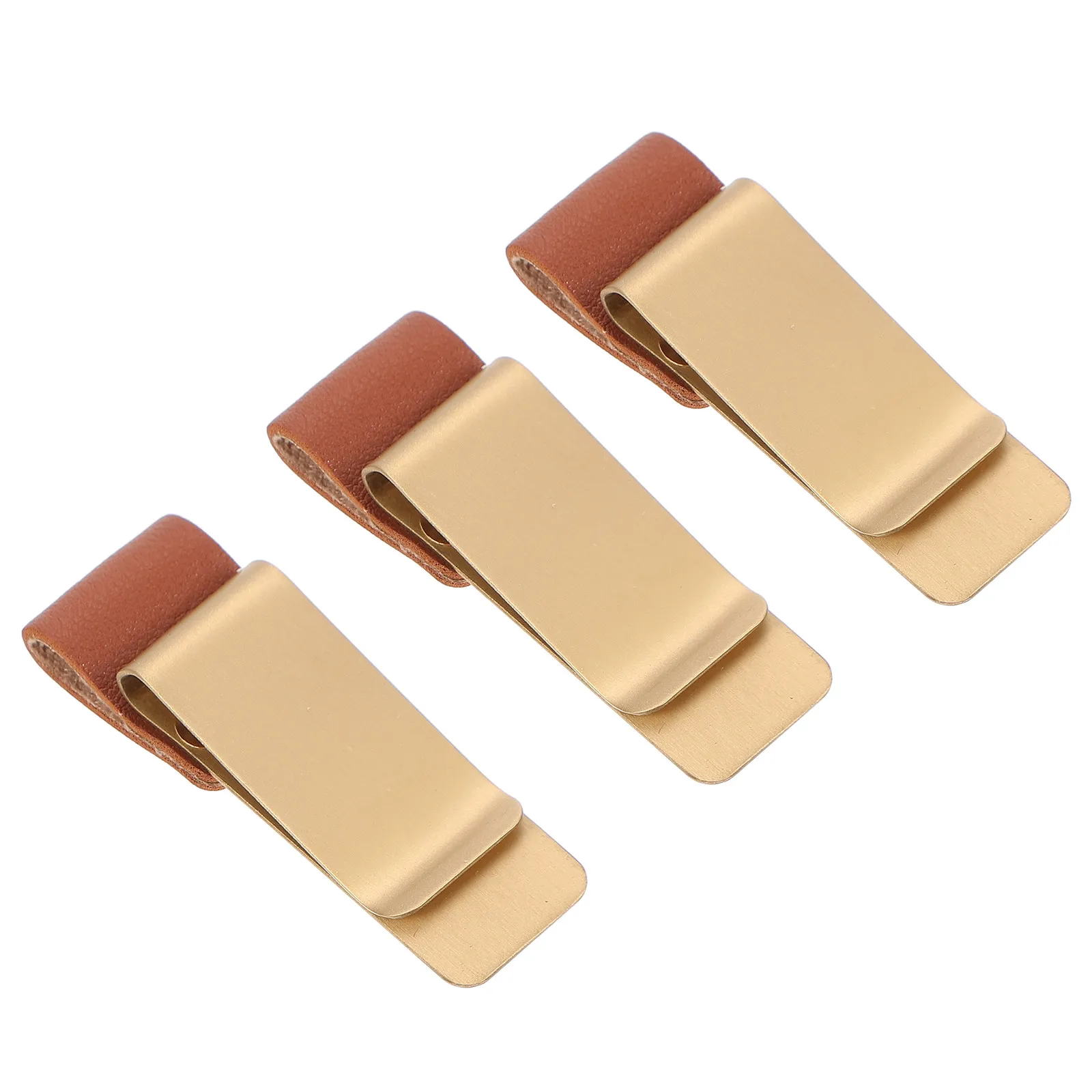 3Pcs Metal File Binder Clips Multifunctional Paper Clips for Organizing Documents Exam Papers Office School Use Retro Style