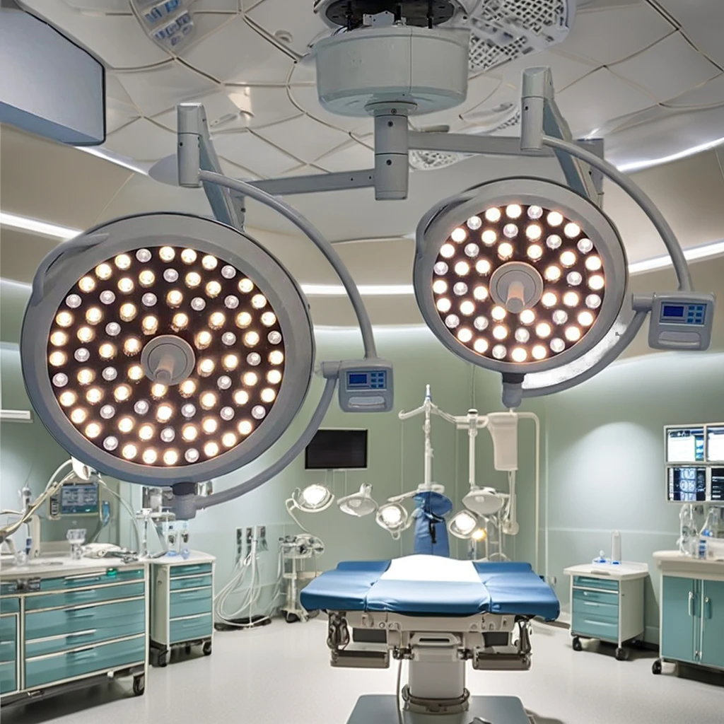 2026-LED Shadowless Surgical Lamp Hospital Medical Operating Light Theatre Lamp Veterinary Equipment Ceiling Mounted Lamp