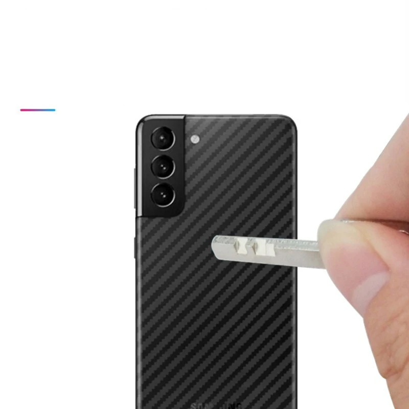 5 Chiếc 3D Bảo Vệ Sợi Carbon Cho Samsung Galaxy Note 20 S20 S21 S22 Cực A52s 5G A51 a71 Lưng Full Cover Tấm Bảo Vệ Màn Hình