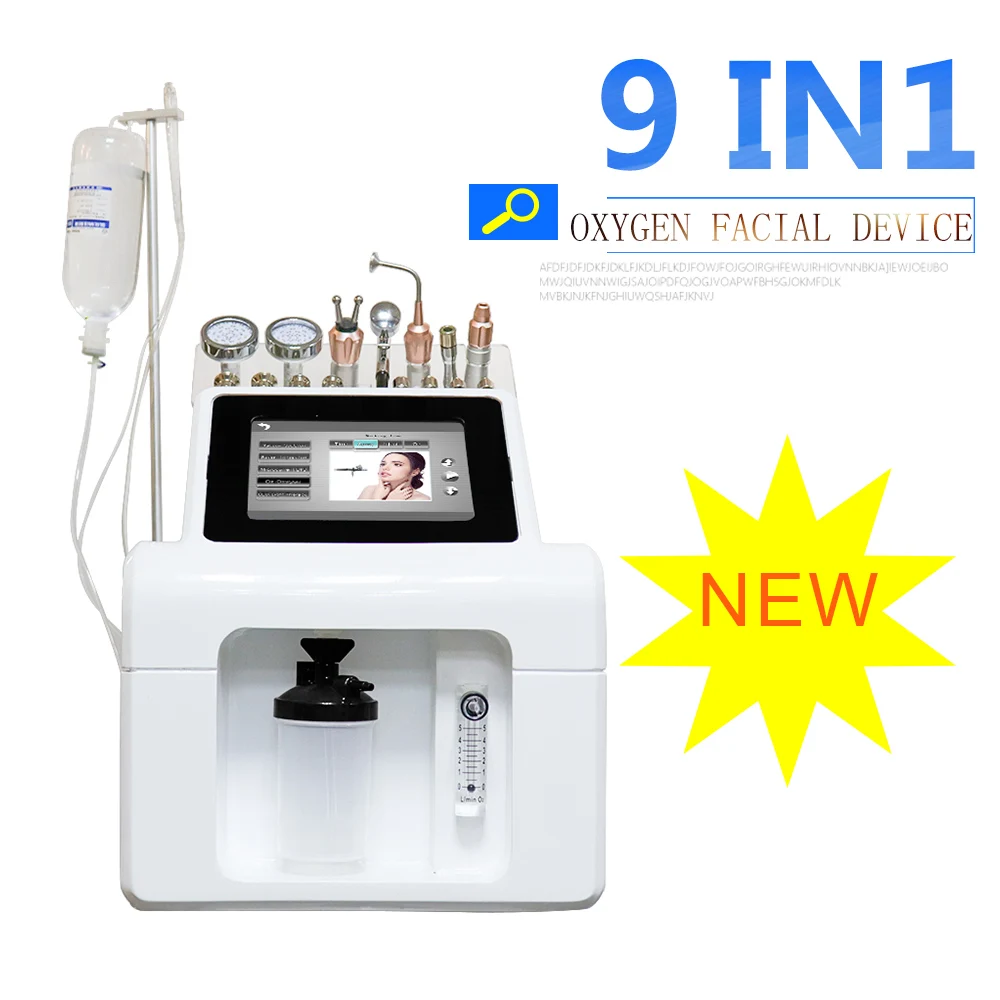 

Good Quality Multifunction Professional 9 In 1 Oxygen Injection Spray Facial Skin Rejuvenation Machine Skin Care Beauty Machine