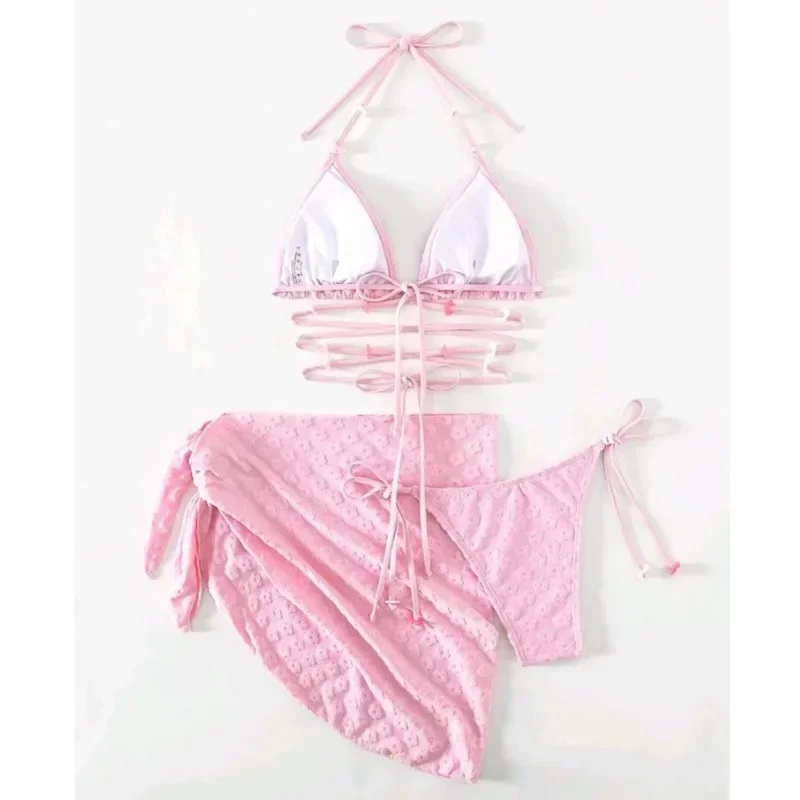 Costumi da bagno Bikini Sexy rosa costumi da bagno da donna Push Up costumi da bagno da spiaggia femminili costumi da bagno per ragazze Bikini brasiliano bagnante per piscina