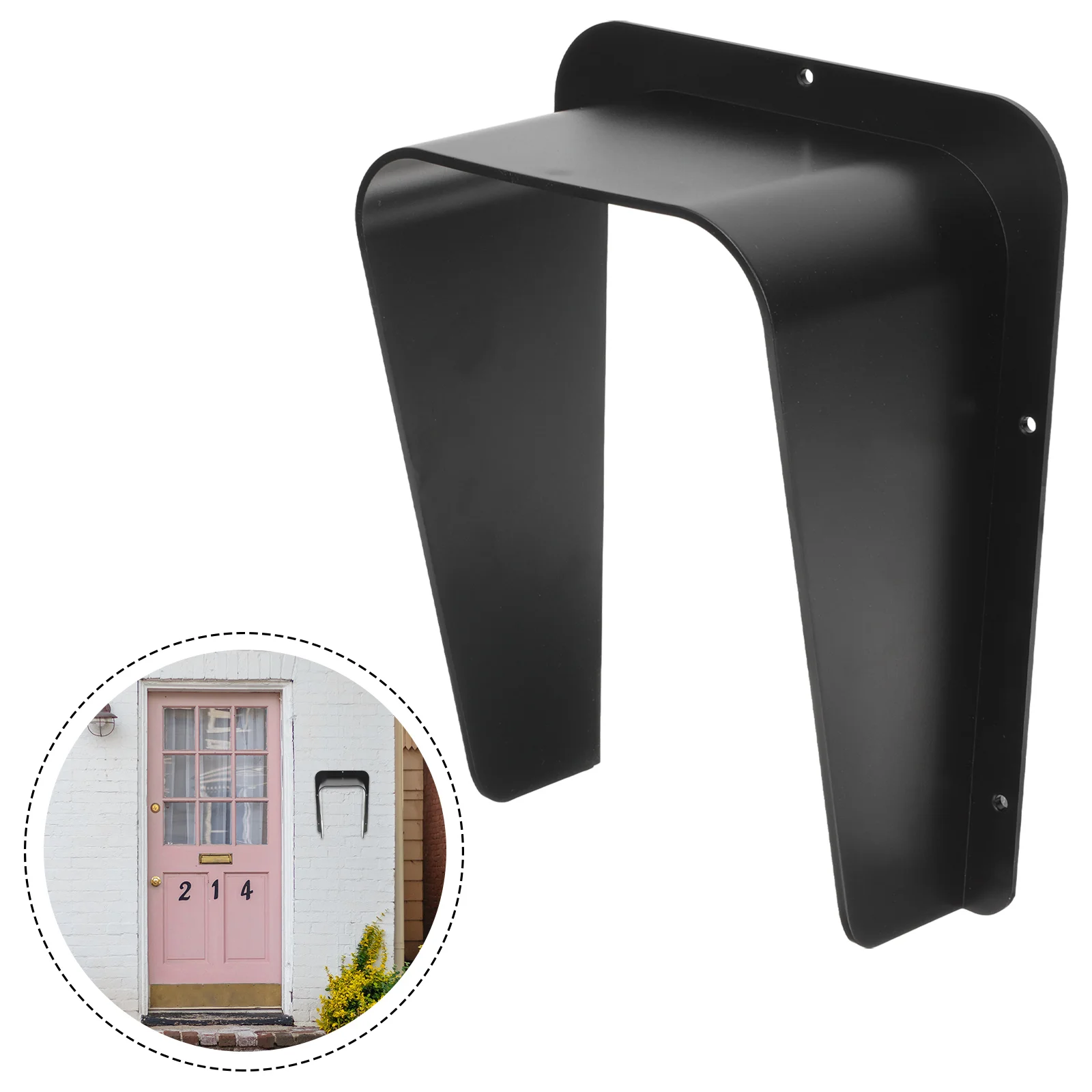 Practical Rain Cover Attendance Machine Protection Doorbell Shell Acrylic Outdoor Dedicated Rainproof for