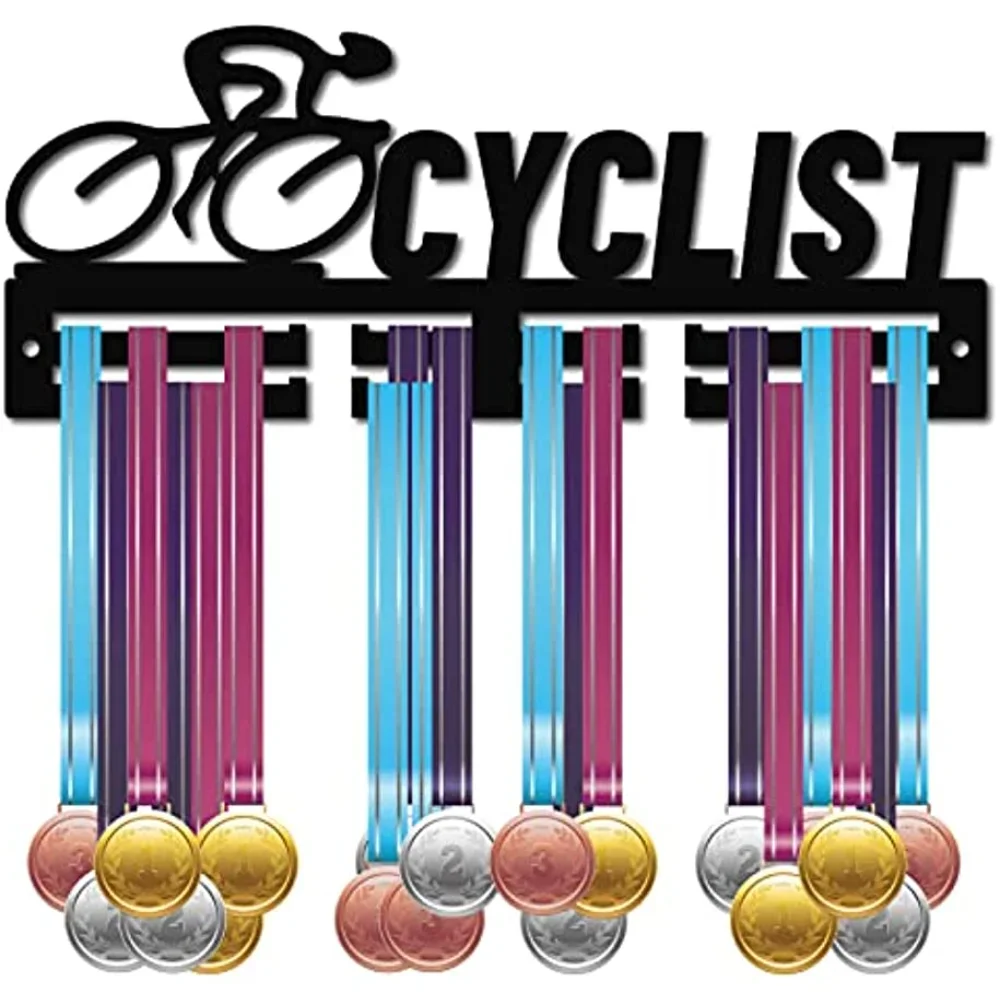 

Acrylic Medal Holder Cycling Medals Hanger Display Cyclist Rack Frame Stand Wall Mount Hanger Hanging for Home Athletes Medalist