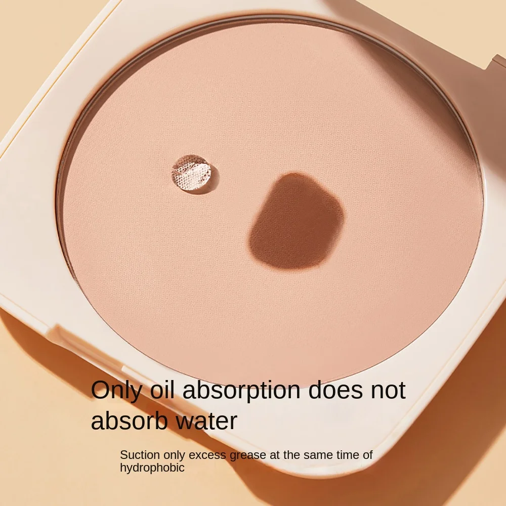 Matte Soft Focus Pressed Powder Waterproof Sweatproof Makeup Setting Pancake Oil Control Brighten Set Up Powder Daily Makeuo
