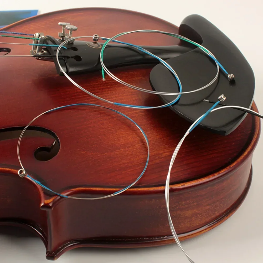 1pair Violin Single String Violin Silver Wound E A D G Single Strings Replacement For 1/2 1/4 1/8 3/4 & 4/4 Violins Accessories
