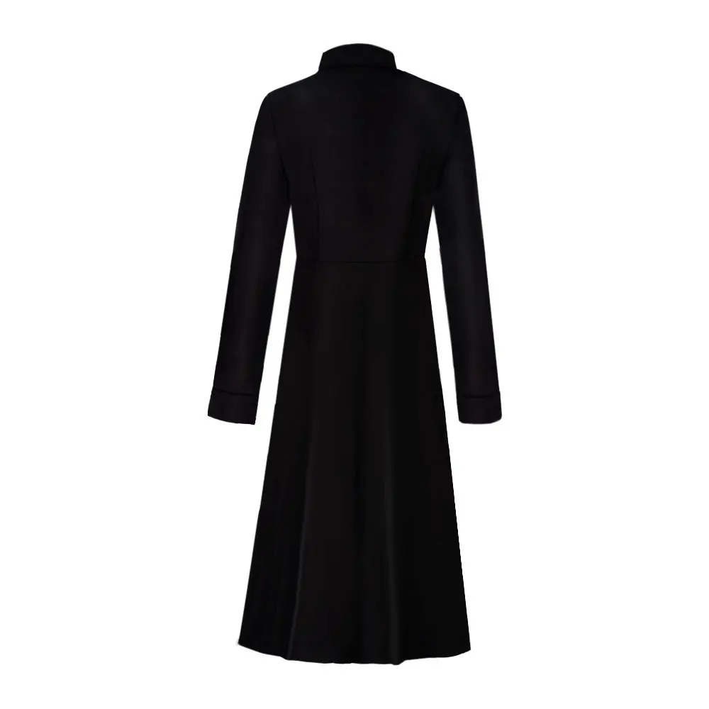 Costume da clero da donna Ministro della chiesa Abito longuette Abito liturgico Colletto con linguetta Sacerdote Pastore Predicatore Abito cosplay
