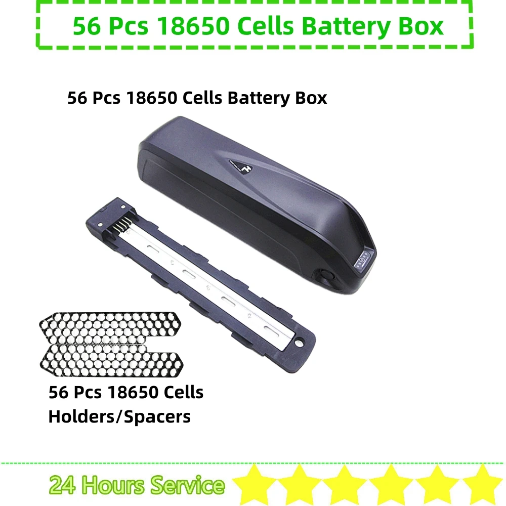 Hailong G56 G70 Shark Down Tube Ebike Battery Box Case Shell Housing 36v 48v 52v 60v 56 52 50 60 65 70 pcs 18650 Battery Case