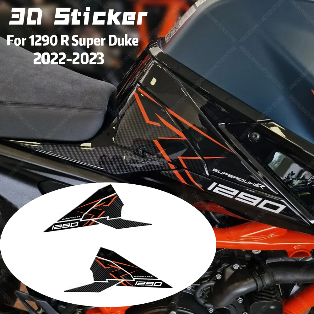 For 1290 R Super Duke 2022-2023 Stickers Motorcycle Side 3D Resin Protective Sticker