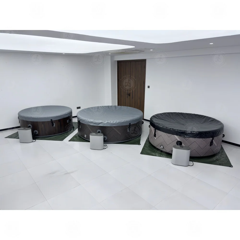 STLF فاخر Diameter210 سم حوض استحمام ساخن قابل للنفخ مع فقاعات التدليك في الهواء الطلق حوض سبا ساخن حوض استحمام سبا فقاعة قابلة للنفخ #2