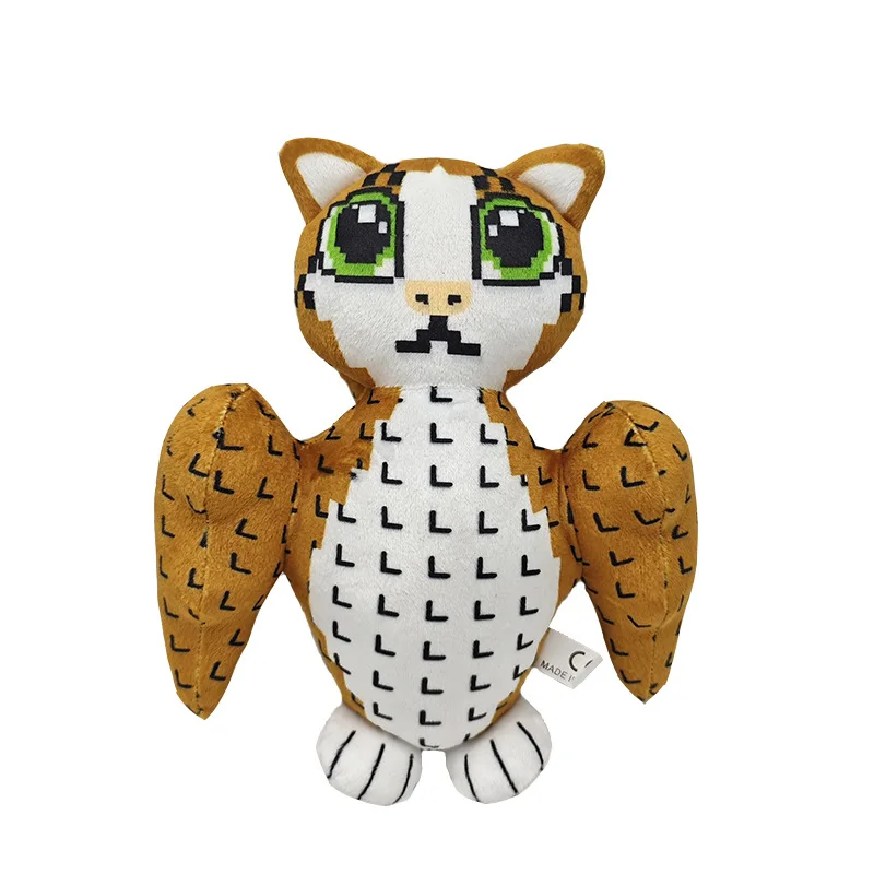 핫 스틸 어 브레인롯 올빼미 봉제 인형 사각 의자 인형 게임 주변 봉제 인형 부드러운 장난감 어린이 크리스마스 생일 선물