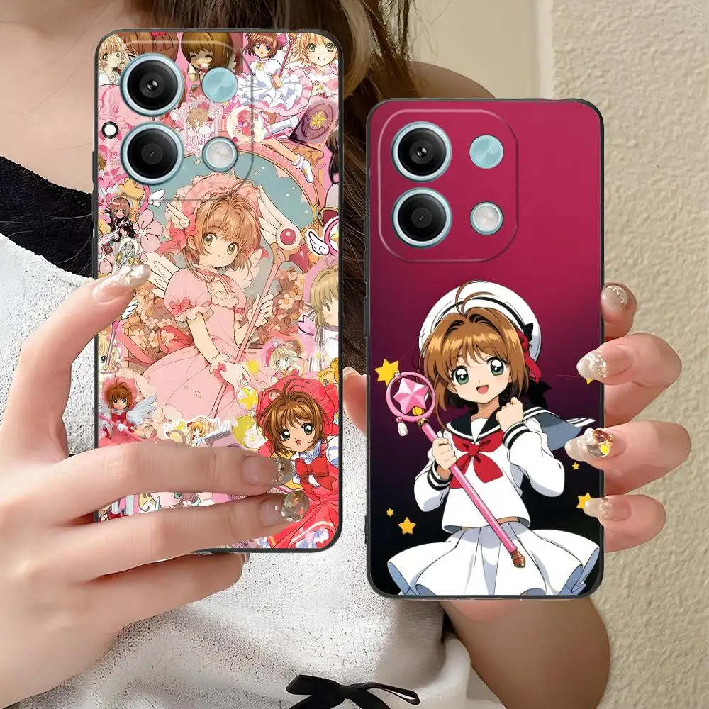 

Чехол для телефона Cardcaptor Sakura Kinomoto для Xiaomi Redmi Note 14 13 12 11 A5 3 2 1 Pro Plus 4G 5G с цветным принтом, чехол для мобильных телефонов