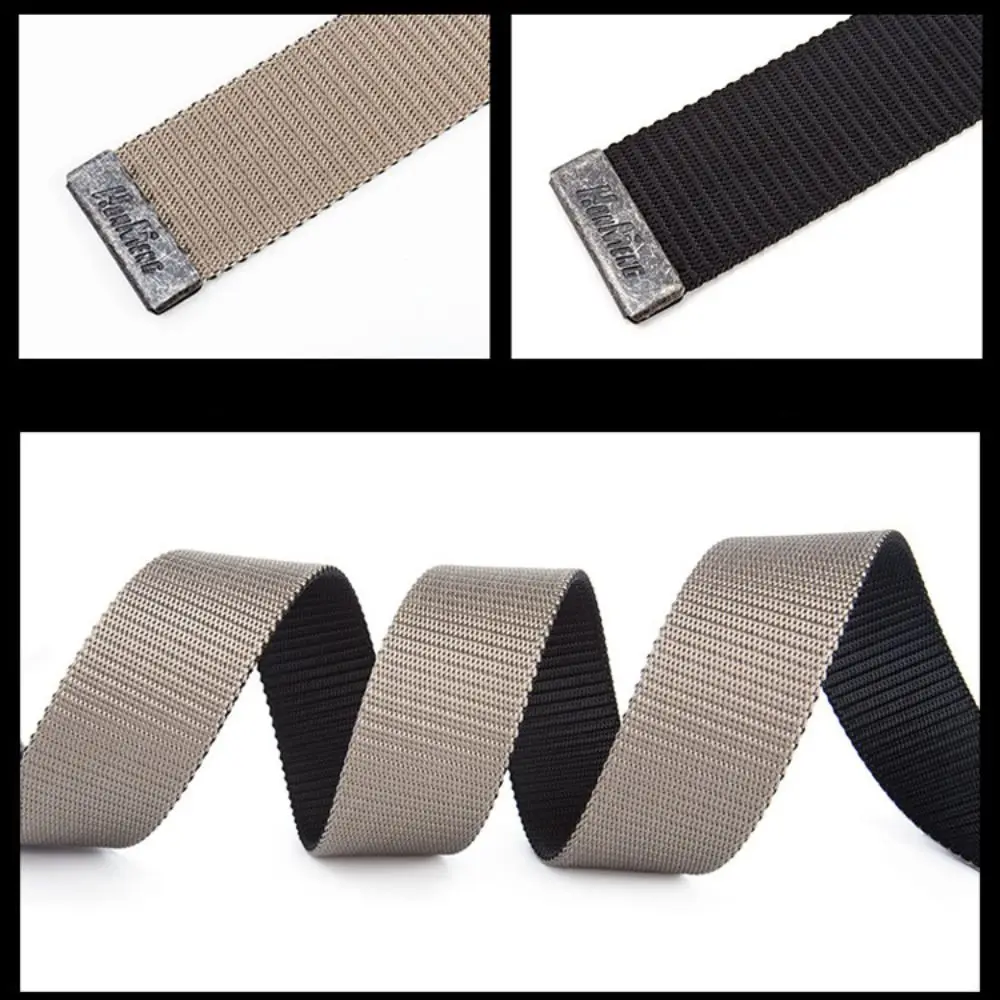 

Fashion Luxury Brand Design Nylon Braided Belt Casual Leisure Canvas Belt Waist Belt For Man