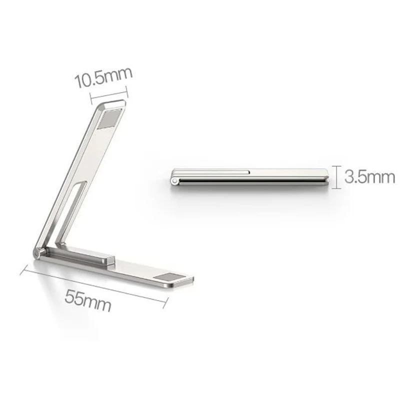 Magnetic Ultra Thin Foldable Mobile Phone Holder Bracket Metal Desktop Cell Phone Stander Phone Support Kickstand Universal 2023