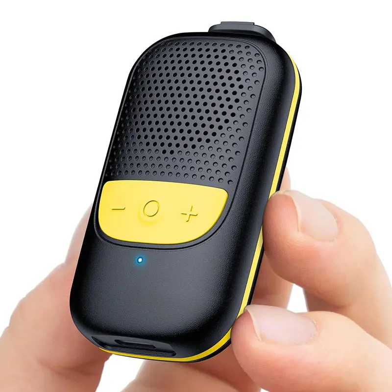 Wearable Speaker Wireless Bluetooth Speaker Clip-on Portable Speaker High Sound Quality for Hiking Running Riding Camping etc.