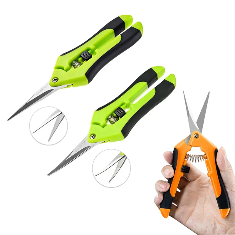 Garden Tools Secateurs Bonsai Shears Metal Gardening Scissor Pruning Tool Hand Cutter Fruit Picking Weed Household Potted 1Pcs