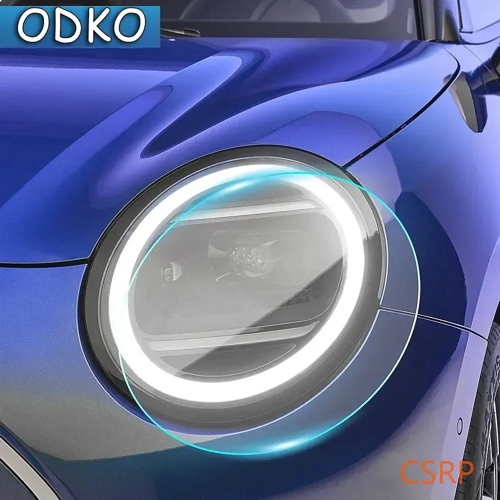 Car Headlight Rearview Film for Mini Cooper Electric EV J01 EXE 2024 2025 Paint Protection Film Pre Cut TPU PPF Clear  Sticke