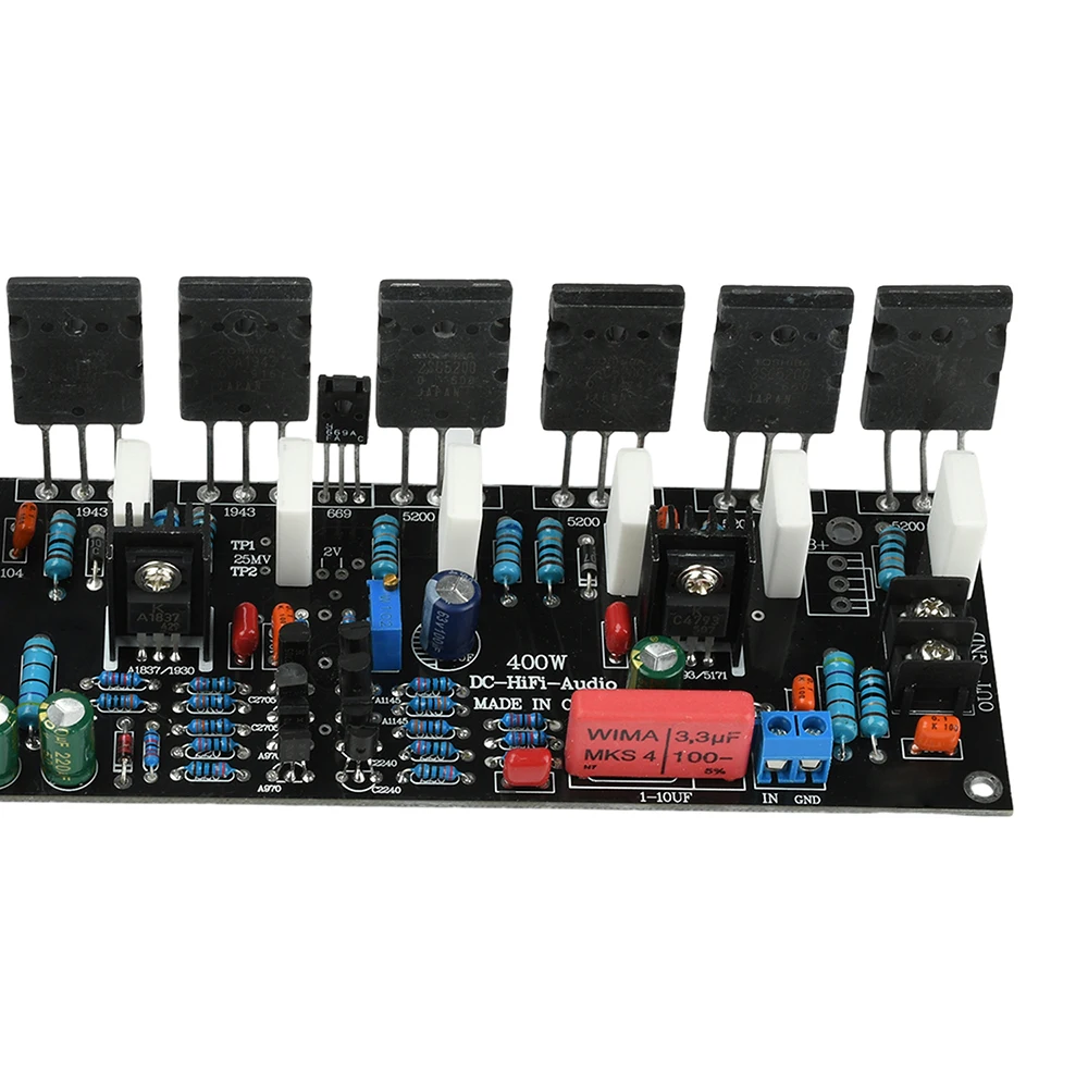 DC 20V-90V 500W 400W 300W 200W Leistungsverstärkerplatine 1943+5200 Mono HIFI Paar-Röhrenverstärker Hochleistungs-Audioverstärkerplatine – Detail 17